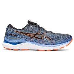 Asics Gel Cumulus 24 Bleu et Orange Pour Hommes Asics Souliers de course