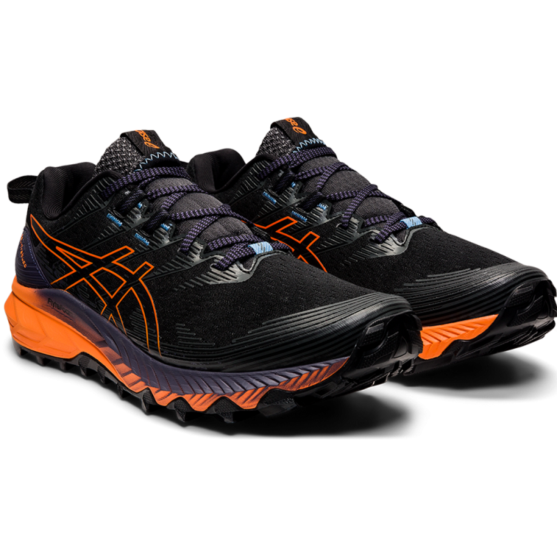 Asics Gel Trabuco 10 Noir et Orange Asics Souliers de course