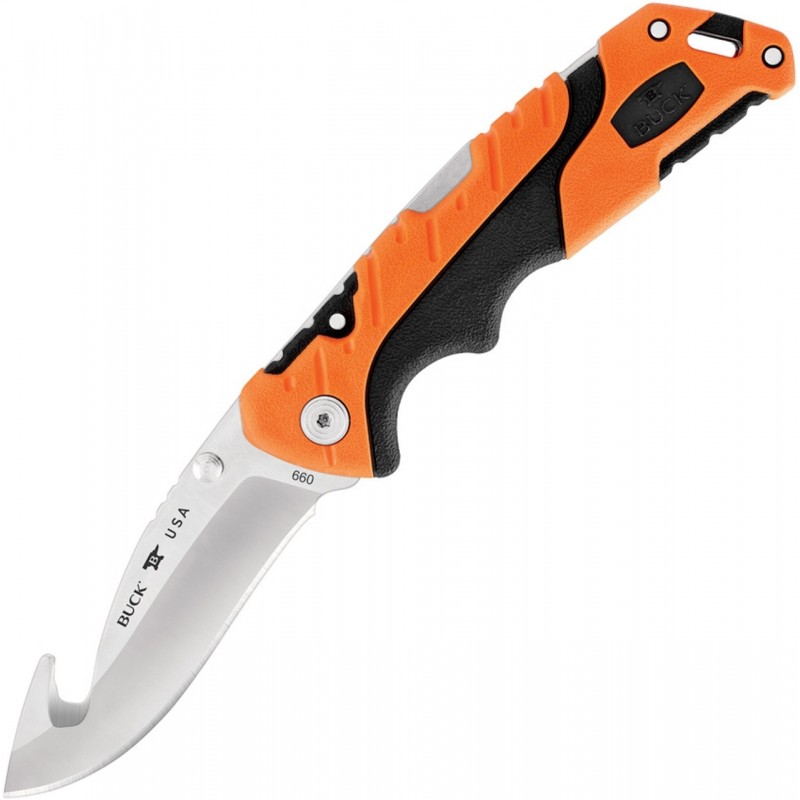 Buck pursuit pro LG orange/black guthook Buck Knife Knives