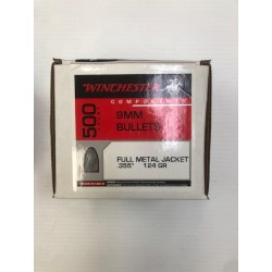 Winchester .355 cal 9mm 124 gr FMJ 500 units Winchester Ammunition Winchester