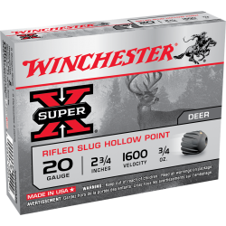 Win Super X 20 Ga 2 3/4'' Slug Winchester Ammunition Slug & Buckshot