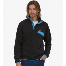 Patagonia - Men's Lightweight Synchilla® Snap-T® Fleece Pullover - Black Patagonia Clothing