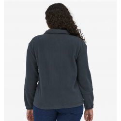 Patagonia - Pullover en molleton Microdini 1/2-Zip pour femmes - Bleu Patagonia Vêtements