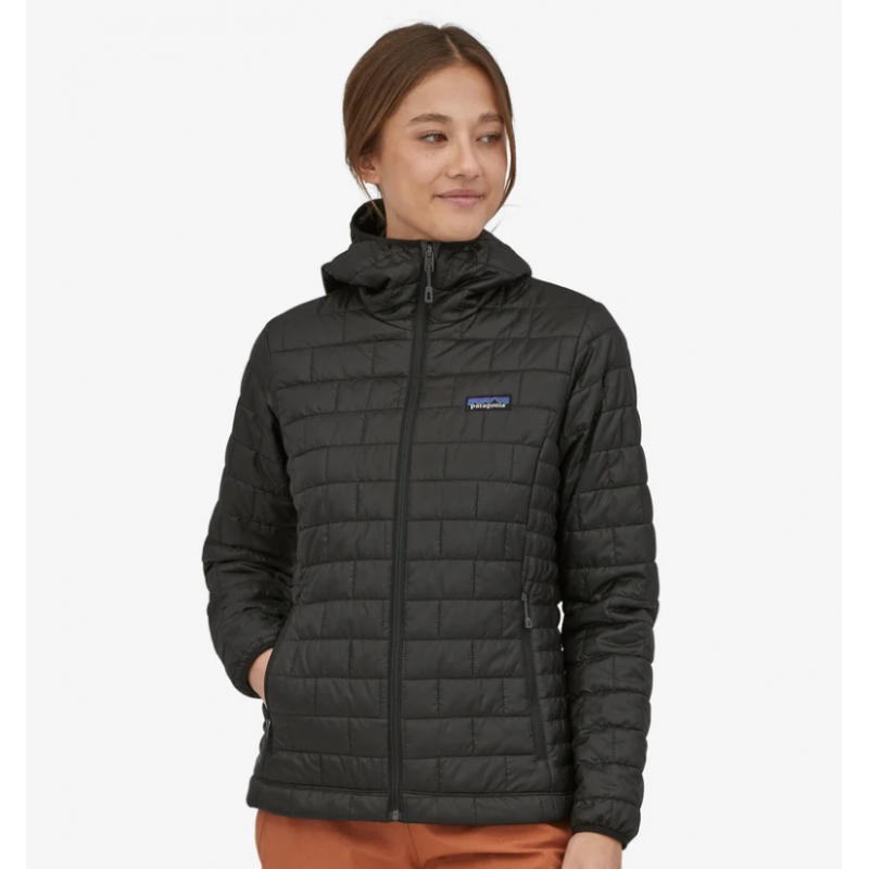 Patagonia - Veste à capuchon Nano Puff® pour femmes - Noir Patagonia Vêtements