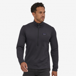 Patagonia : Chandail quotidien à col zippé R1® pour hommes - Encre Noir - Noir X-Dye Patagonia Vêtements