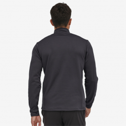 Patagonia : Chandail quotidien à col zippé R1® pour hommes - Encre Noir - Noir X-Dye Patagonia Vêtements