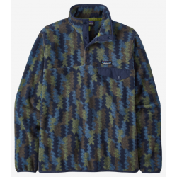 Patagonia - Pull en molleton léger Synchilla® Snap-T® pour homme - Climbing Trees Ikat: Marin Patagonia Vêtements