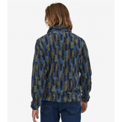 Patagonia - Pull en molleton léger Synchilla® Snap-T® pour homme - Climbing Trees Ikat: Marin Patagonia Vêtements