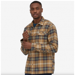 Patagonia - Men's Long-Sleeved Organic Cotton Midweight Fjord Flannel Shirt - Forage: Mojave Khaki Patagonia Clothing