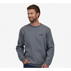 Patagonia : 73 Skyline Uprisal Crew Sweatshirt - Plume Grey Patagonia Clothing