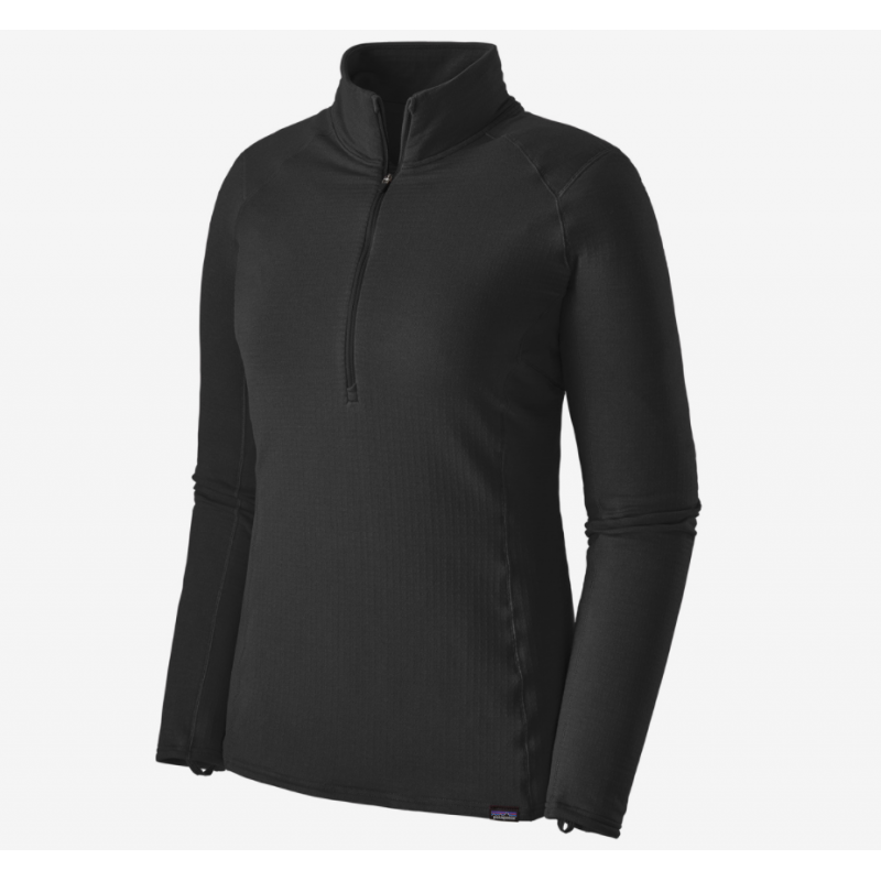 Patagonia : Women's Capilene® Thermal Weight Zip-Neck - Black Patagonia Patagonia