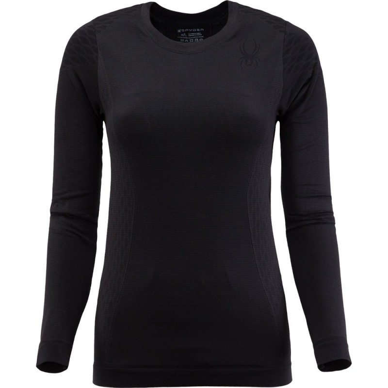 Spyder Womens Monentum baselayer top black SPYDER Tops