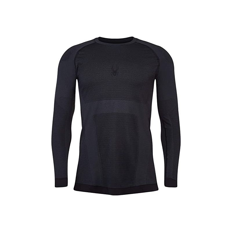 Spyder Mens Monentum Baselayer Top Black SPYDER Tops