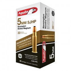 Aguila 5mm Rem Rimfire Mag 30 Gr JSHP Aguila Rimfire