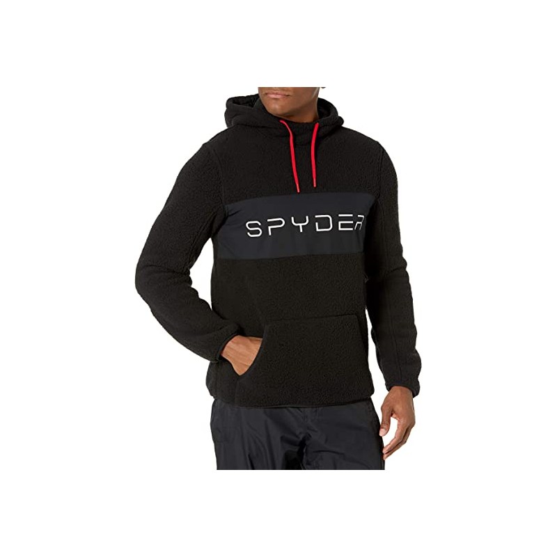 Spyder Vista Hoddie Fleece Jacket men Black SPYDER Tops