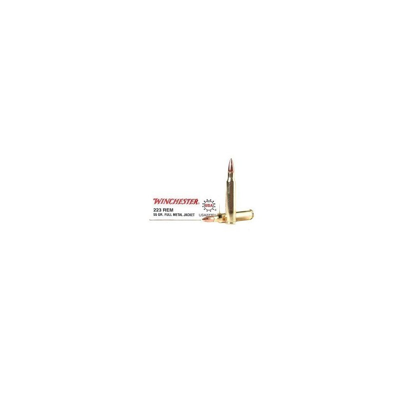 Winchester USA 223 Rem 55 gr FMJ Winchester Ammunition Ammunitions