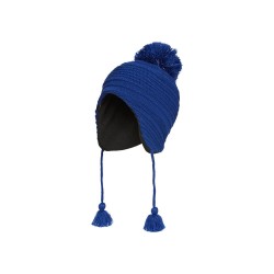 Kombi - Tuque péruvienne Reflective Pompom - Juniors - Bleu Kombi Vêtements