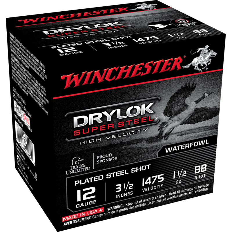 Win Supreme Drylok 12 Ga 3 1/2'' BB Winchester Ammunition Waterfowl Non-toxic