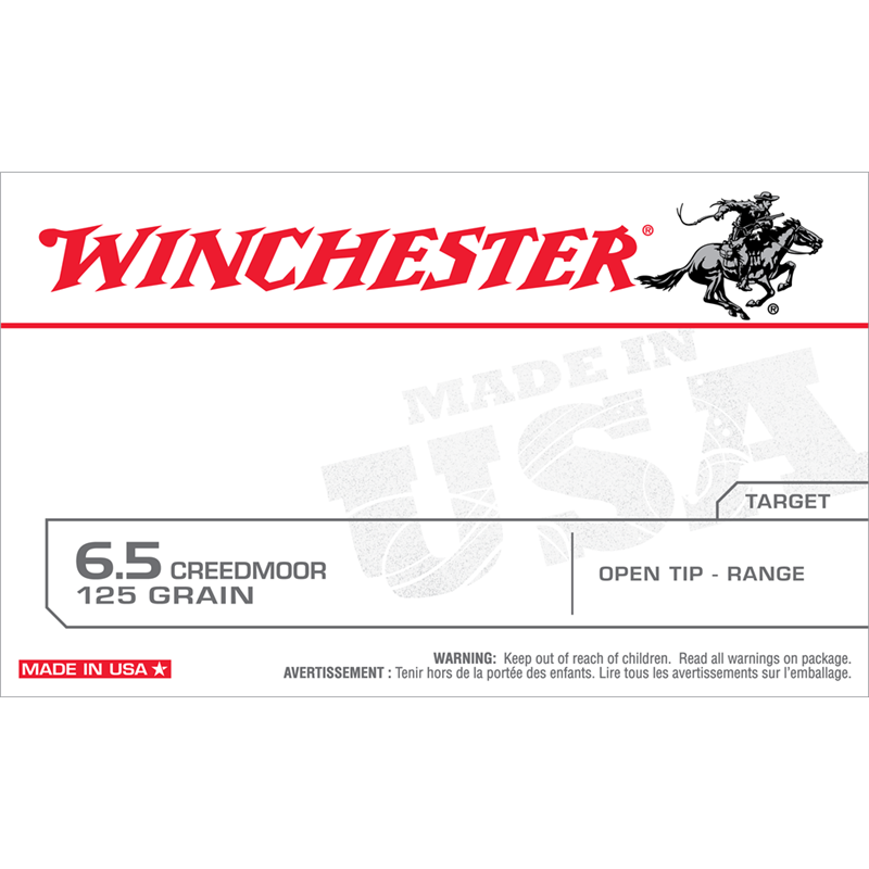 Winchester USA 6.5 Creedmoor 125 gr Open Tip