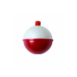 Eagle claw round snap-on red/white 2''