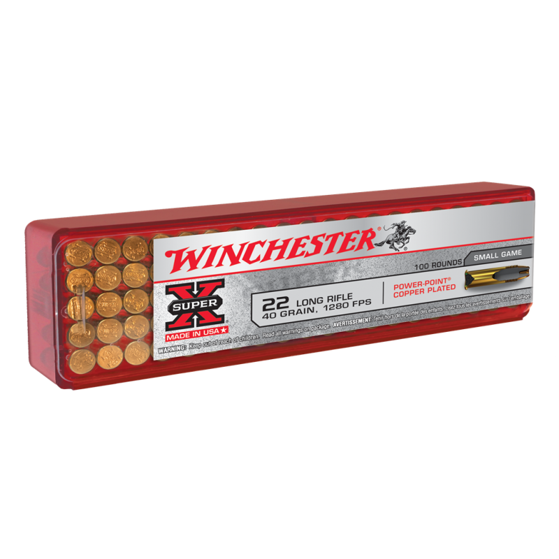 Winchester Super-X 22 lr 40 Gr CPHP Winchester Ammunition Rimfire
