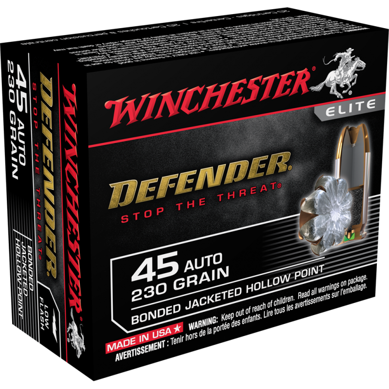 Winchester Defender 45 auto 230 Gr PDX1 Winchester Ammunition Winchester