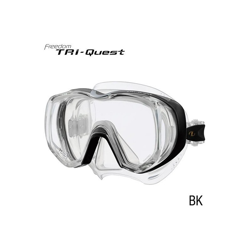 Tusa Tri-Quest Mask Black Tusa Scuba diving