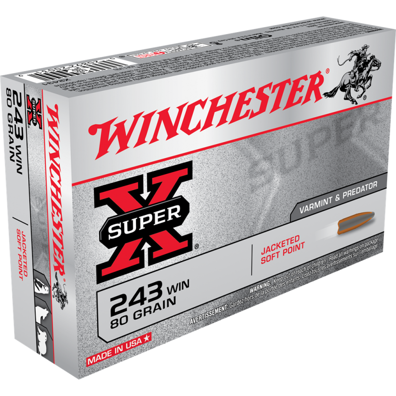Winchester Super X 243 Win 80 gr SP Winchester Ammunition Winchester