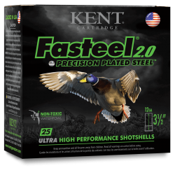 Kent Fasteel 2.0 12 Ga 3'' 1 1/4oz no.1 Kent Cartridge Waterfowl Non-toxic