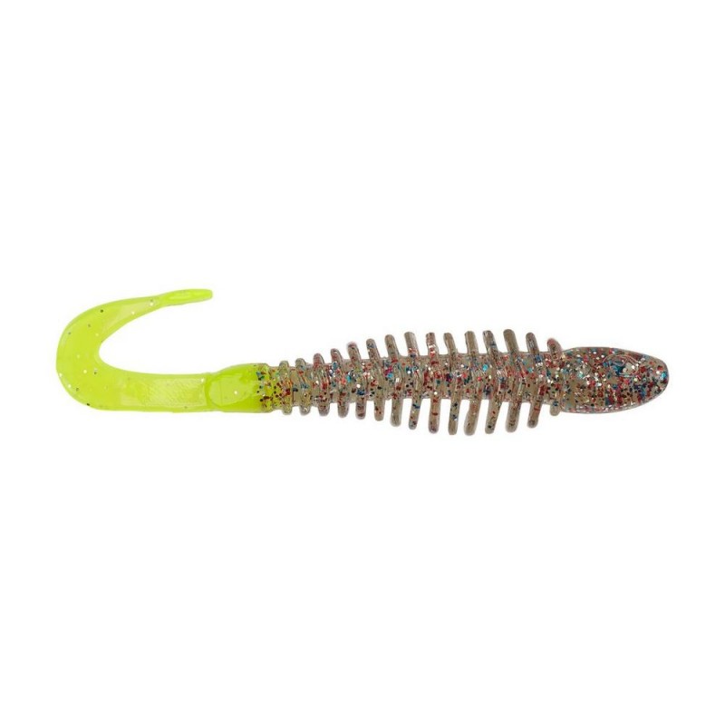 Berkley PowerBait Curly Bones 3'' Firecracker Chartreuse Berkley Jig & Soft Bait