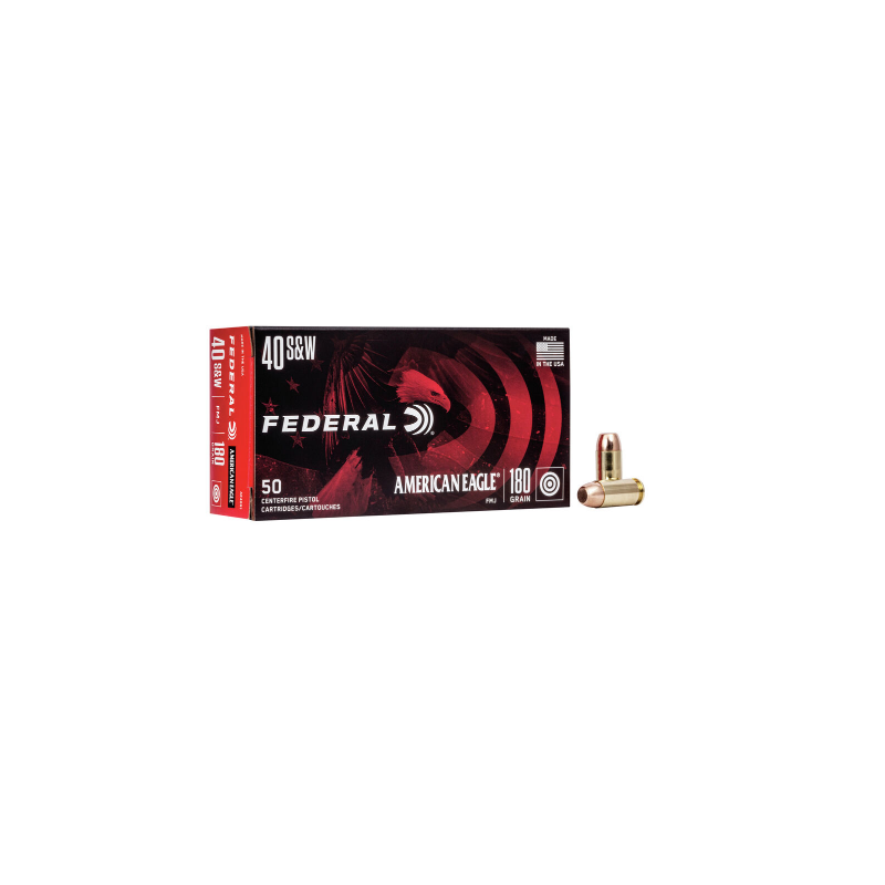 Federal 40 S&W 180 gr FMJ Federal ( American Eagle) Federal ( American Eagle)