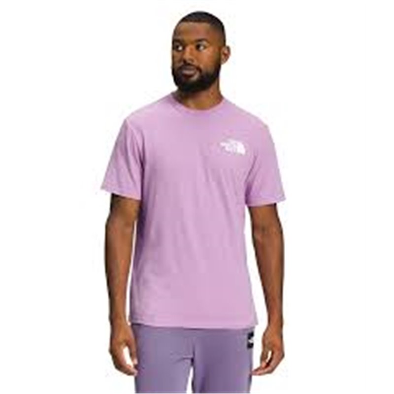 North Face M s/s box nse tee tlupine/tnfblack