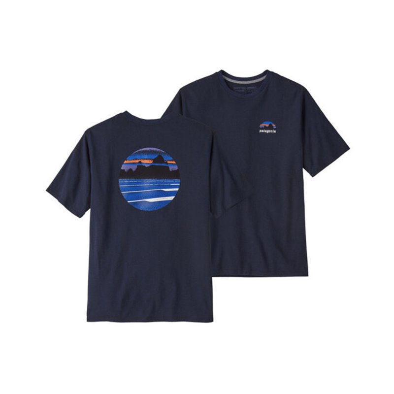 Patagonia M's Skyline stencil respons tee new navy