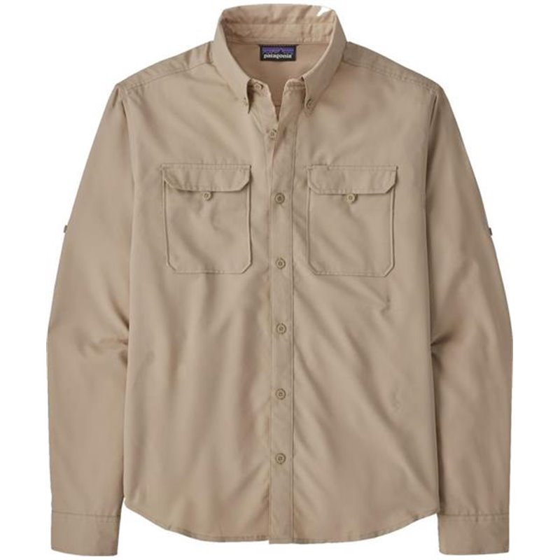 Patagonia M's L/S Self Guided Hike shirt oar tan