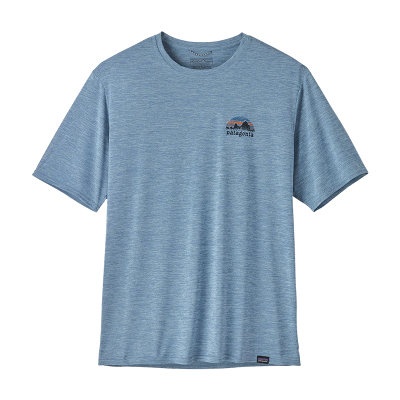 Patagonia M's Cap Cool daily graphic shirt blue x-drye