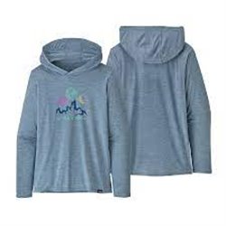 Patagonia W's Cap cool daily graphic hoody steam blue