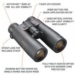 Bushnell Fusion X 10x42mm Jumelles avec télémètre Bushnell Optique