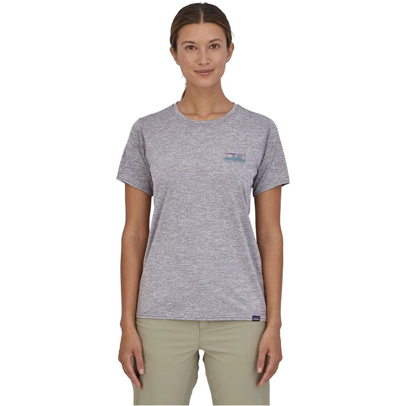 Patagonia W's Cap Cool daily Graphic Shirt feather grey Patagonia Tops