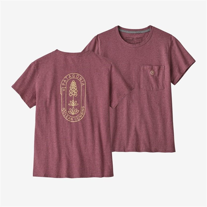 Patagonia W's Clean Climb bloom resp tee mauve Patagonia Tops