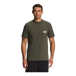 North Face M ss Htg ptch pkt new taupe green