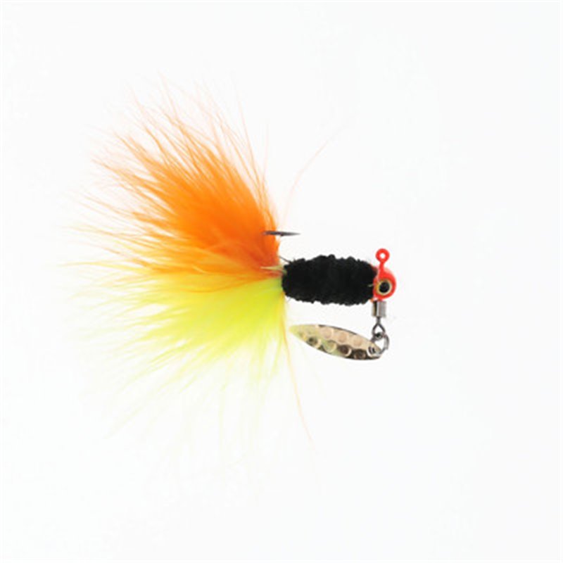 Strike King Maribou sausage spin 1/8 orange