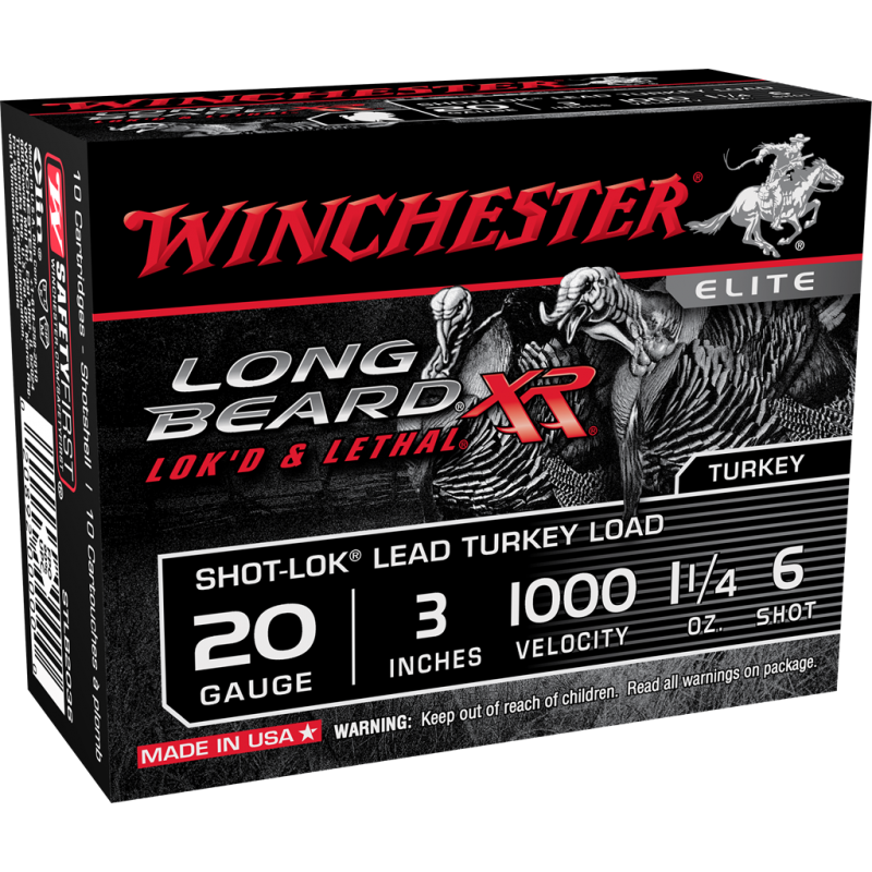 Winchester Long Beard XR 20 Ga 3'' 6 Winchester Ammunition Turkey