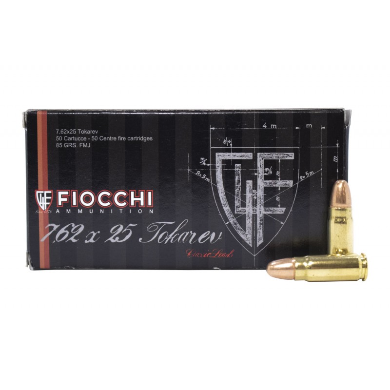 Fiocchi 7.62x25 Tokarev 85 gr FMJ Fiocchi Fiocchi