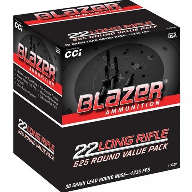 CCI Blazer 22 LR 38gr LRN 525 Pack CCI Rimfire