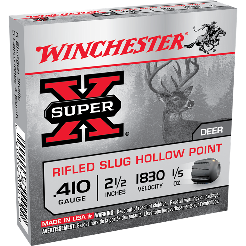 Winchester Super X 410 Ga 2 1/2' Slug Winchester Ammunition Slug & Buckshot