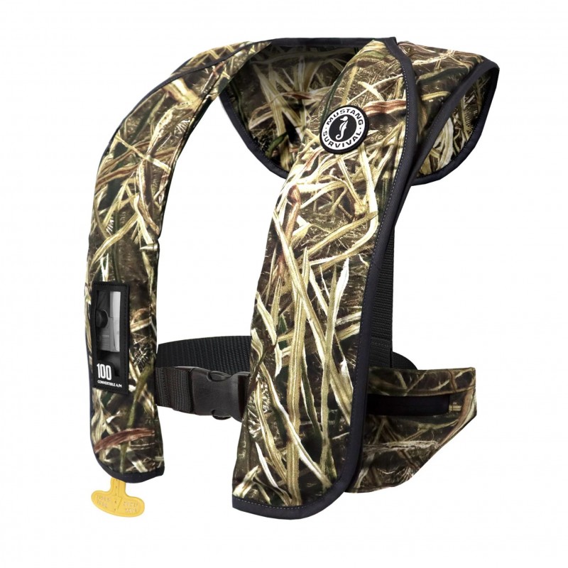 Mustang Mit convertible Auto/Manual inflatable Camo Mustang Survival Personal flotation device Mustang Mit convertible Auto/Manual inflatable Camo Mustang Survival Personal flotation device
