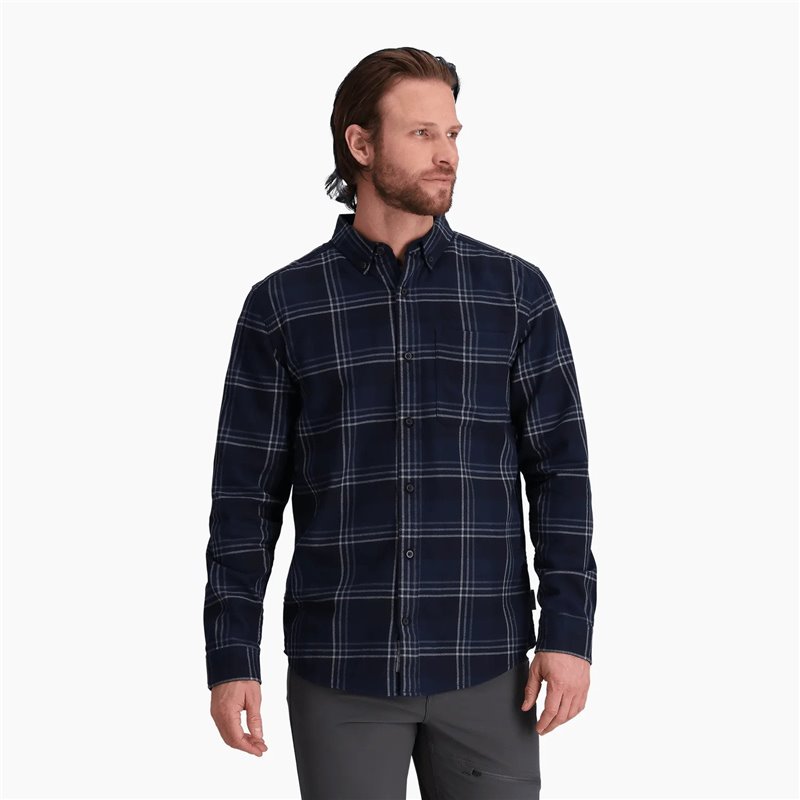 Royal Robbins M's Lieback organic cotton flannel naval