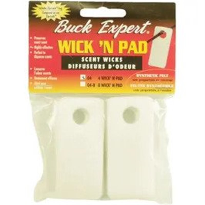 BUCK EXPERT TAMPONS DIFFUSEURS WICK'N PADS Buck Expert Lures & Scents