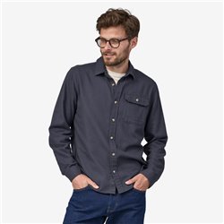 Patagonia Homme cotton in conv lw Fjord Flannel Smolder Bleu Patagonia Hauts