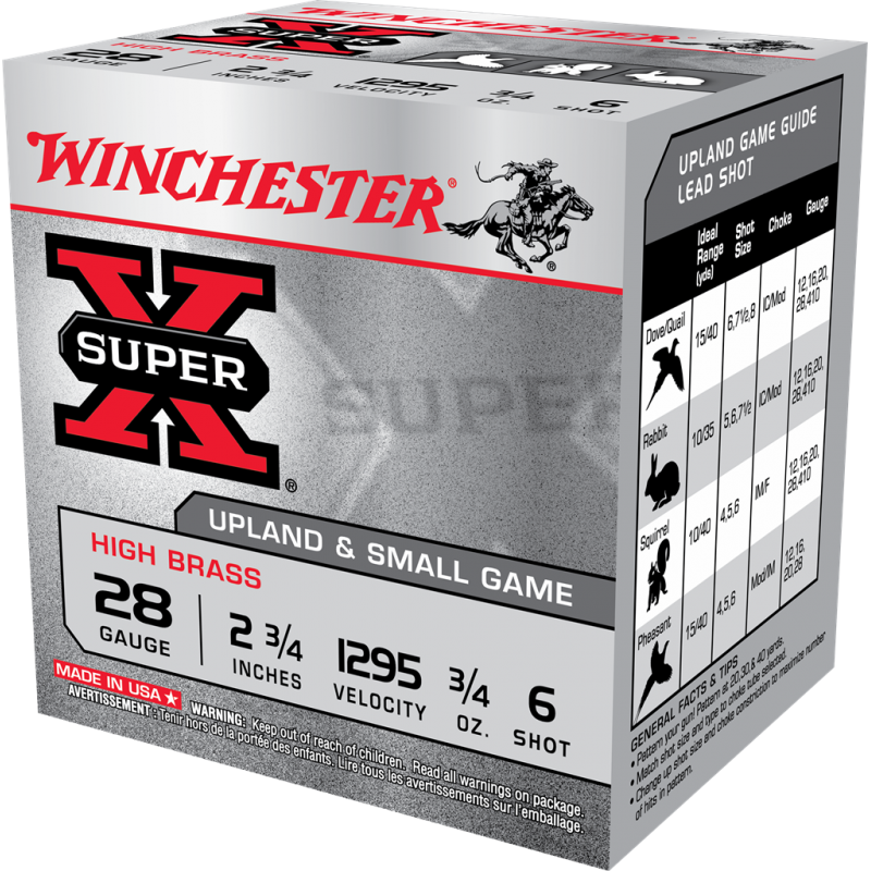 Winchester Upland Game 28 Ga 2 3/4'' 3/4 oz 6 Winchester Ammunition Target & Hunting Lead